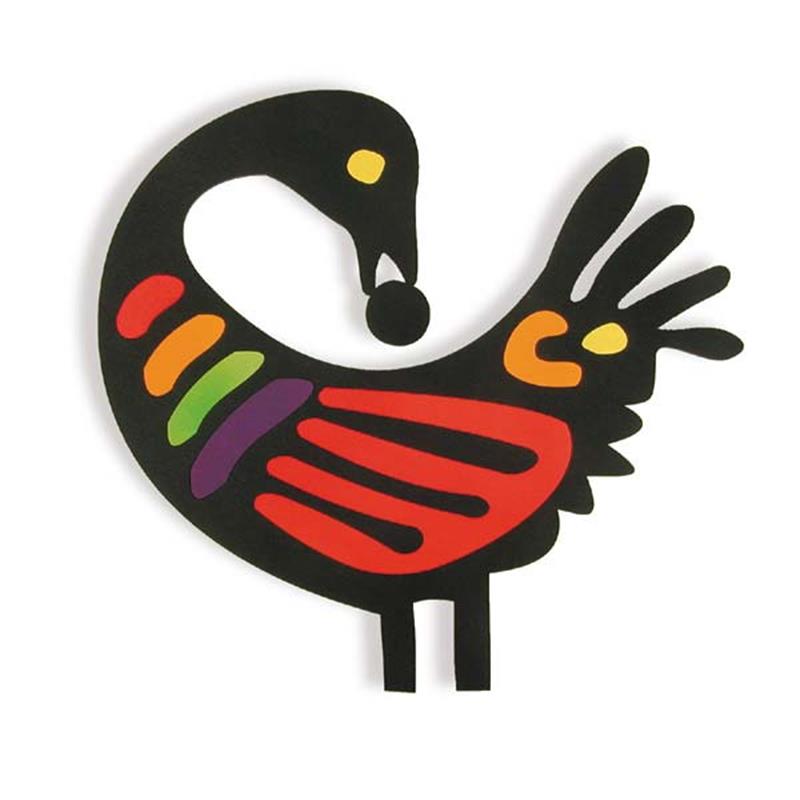 Multicolor Image of Sankofa Bird Symbol